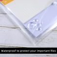 thumbnail image 4 of HLONK 24 PCS Clear Pop Wallets A4 Clear Document Folder Plastic Wallets File Folder Zip Lock Bag Plastic Document Folder Plastic Folder with Pocket Document Folder Paperwork Folder Clear, 4 of 8