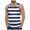 Summer_tank top389-Navy, variant on Men's Fitness Vest Sleeveless Stripedcolor Matching Casual Summer Casual Vest,Sizes 3XL