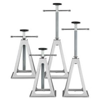 4-Pack Aluminum RV Stabilizer and Leveling Jacks, 6000Lbs Capacity, Adjustable 11-17 inch, for Travel Trailer Camper Support