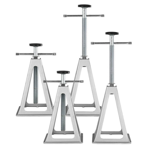 4-Pack Aluminum RV Stabilizer and Leveling Jacks, 6000Lbs Capacity, Adjustable 11-17 inch, for Travel Trailer Camper Support