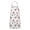 White Cow Happy, variant on White Cow Heart Pattern Apron-Garden Aprons for Women with Pockets-Cotton Linen Waterproof Kitchen Cooking Gardening Aprons Adjustable for Kitchen,Cooking,BBQ and Salon 33x27 Inch