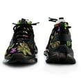 thumbnail image 3 of Carnivorous Plants Black Background Walking Shoes for Men Woman Lightweight Tennis Fashion Elastic Sports Shoes Cushion Basketball Shoes, 3 of 7