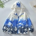 thumbnail image 4 of TEAJOPSUU Boys Rain Jackets Lightweight Fleece Waterproof Hooded Raincoats Windbreakers Coats for Kids 3-15Y A-Blue, 4 of 9