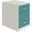 White and Teal, variant on Bowery Hill 18"D 2 Drawer Letter Width Metal Vertical File Cabinet-Teal