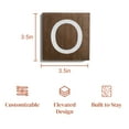 thumbnail image 5 of Stiles Crossword Letter Tiles, Wooden Wall Decor, 3.5 Inch, Walnut, Letter O, 5 of 7