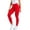 19Red104, variant on WERYOUNG Seamless Low Rise Yoga Pants For Women Stretchable Workout Leggings Non See Through Fitness Running Trousers Comfortable Bottoms L
