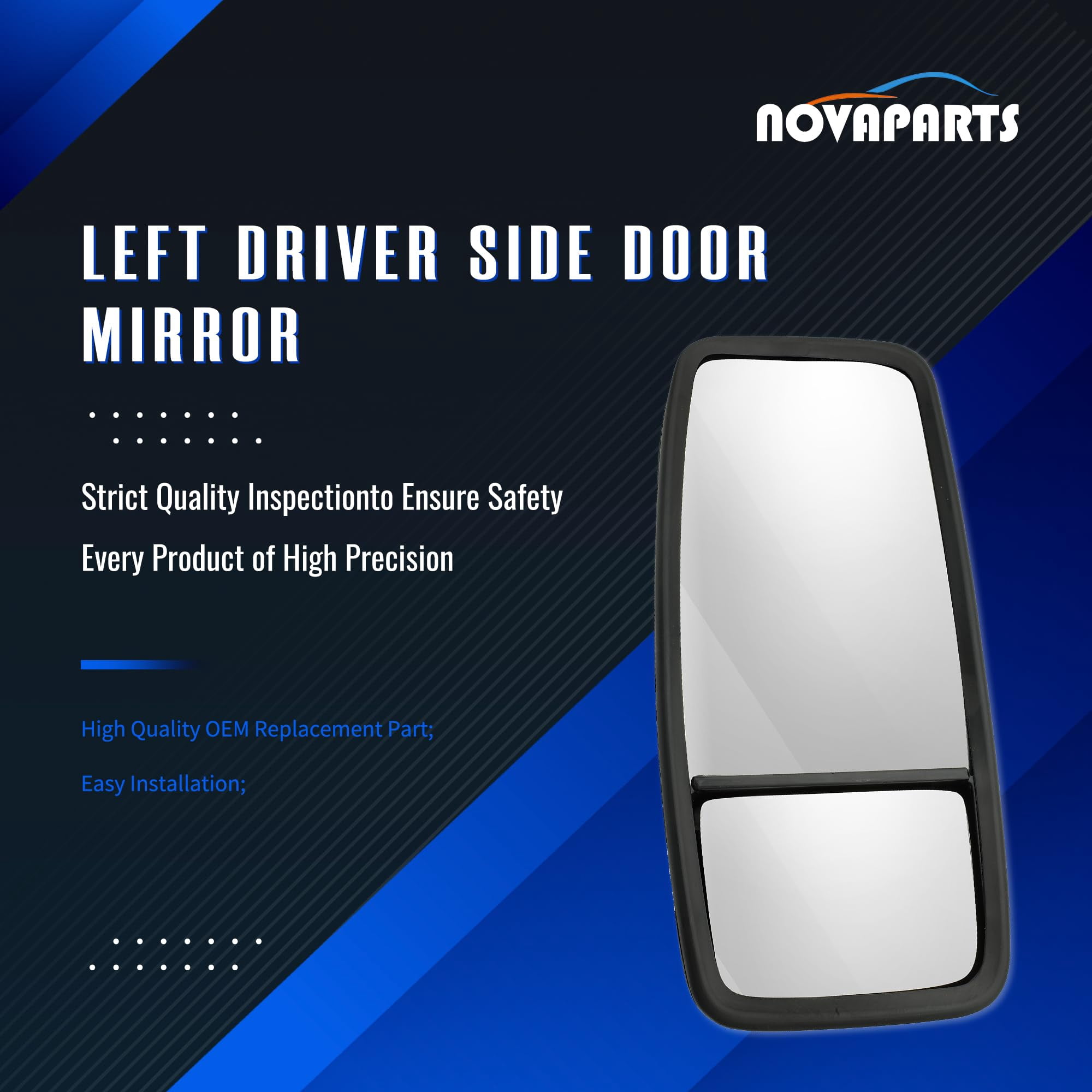 NOVAPARTS Left Driver Side Door Mirror 8980493150 for 2007-2023 ISUZU NPR NPR-HD NPR-XD NQR NRR Outside View Door Mirror