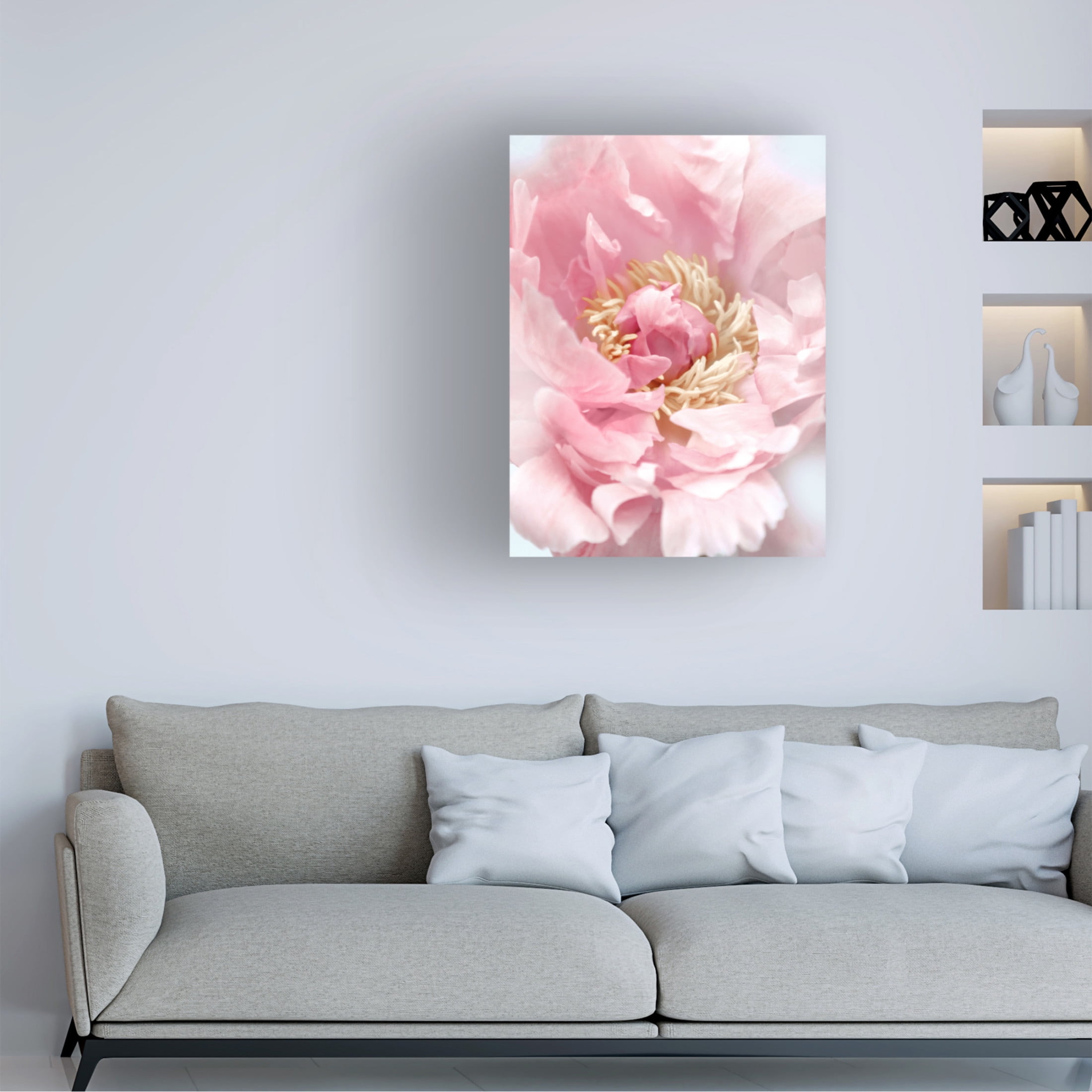 Trademark Fine Art Rosana Laiz Blursbyai Blush peony I Canvas Wall Art