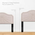 thumbnail image 5 of Modway Kristin Pleated Performance Velvet King/California King Headboard in Pink, 5 of 6