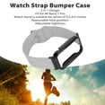 thumbnail image 3 of Silicone Watch Strap Ban,with Protective Bumper Case Accessory Fit Adjustable Soft Smart Replacement Straps For Mi Band 7 Pro, 3 of 8