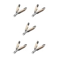 thumbnail image 1 of Soidarity Nail Art Nipper Acero inoxidable Uña de los pies Uña Pedicura Salón portátil Bolsillo Pie Nariz doblada Alicates Tijeras Type2 NO2, 1 of 6