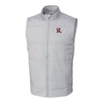 thumbnail image 2 of Men's Cutter & Buck  Gray Frisco RoughRiders Stealth Hybrid Quilted Full-Zip Windbreaker Vest, 2 of 3