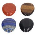 thumbnail image 4 of 4 Uds. Piedra para la preocupación del pulgar, alivio del estrés, meditación, pequeña piedra de cabujón ovalada portátil para el hogar, oficina al aire libre, 4 of 5