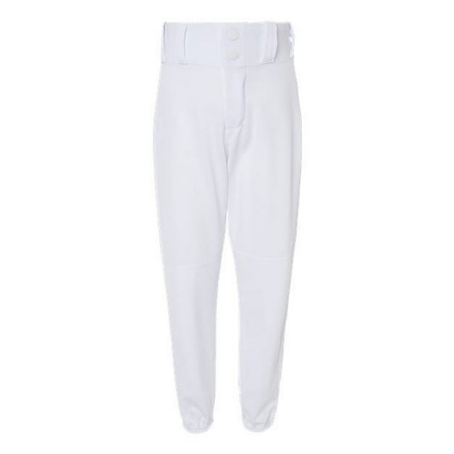 Alleson Athletic AA605PYWHTSML Youth Baseball Pant, White - Small