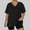(Basic)Black, variant on YODETEY No Boundaries Women’s Oversized V-Neck Short Sleeve Tunic Top, Stretchy Basis Loungewear T-shirts, Women's Plus Black,Size XXL