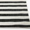 thumbnail image 6 of Mainstays Black and White Striped Cabana Woven Outdoor Rug, 5'x7', 6 of 11