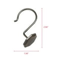 thumbnail image 2 of Utopia Alley Shower Rings, Shower Curtain Rings for Bathroom, Rustproof Zinc Shower Curtain Hooks Rings, Set of 12, Oil Rubbed Bronze, 2 of 10