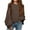 Coffee, variant on Girl's Oversized Crewneck Long Sleeve Fall Sweaters Kids BatwingSlouchy Chunky Pullover Jumper 5-14 Years