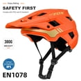 thumbnail image 3 of BATFOX Mountain Bike Helmet for Youth Ages 13+ MTB Cycling Helmet with Removable Visor (20.9-22in, Orange, M), 3 of 9