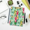thumbnail image 7 of FMSHPON Retro Floral Clipboard Hardboard Wood Nursing Clip Board and Pull for Standard A4 Letter 13x9 inches, 7 of 7