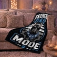 thumbnail image 6 of French Bulldog Shades Frenchie Dad Mode Art Cool, Playful Pet Portrait Pattern, Warm Flannel Blanket for Living Room and Reading Nook, Dog Lovers person's Day Gift, Pet Lover Home Decor, 6 of 9