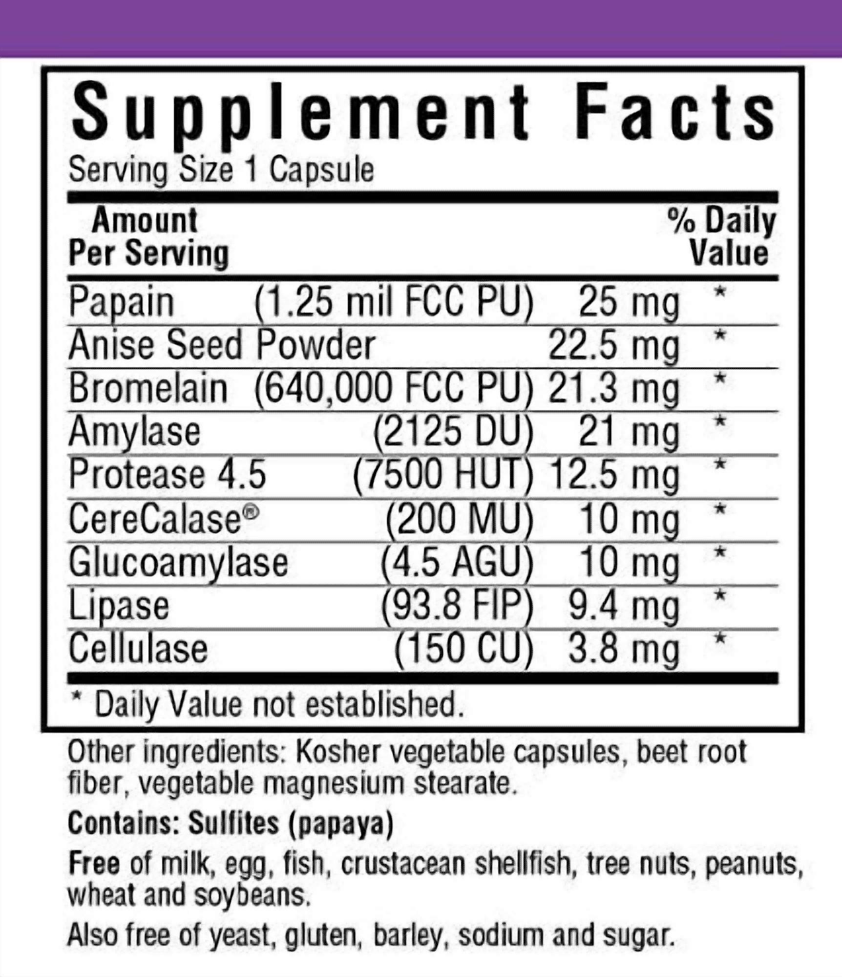Bluebonnet Nutrition Full Spectrum Optimum Enzymes Vegetarian Capsules, 90 Count