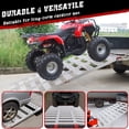 thumbnail image 6 of Aoile Folding Loading Ramps, 76"L x 50"W Motorcycle Ramps with Load Straps, 1500 lbs Capacity, Silver, 6 of 7