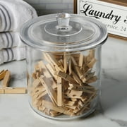 Anchor Hocking Goode Sundry 3 Quart Glass Jar with Lid, 2 Pack