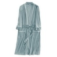 thumbnail image 4 of Bcfgryg Mens Lightweight Spa Soft Knee Length Bathrobe With Pockets Men’s Sleepwear, 4 of 4