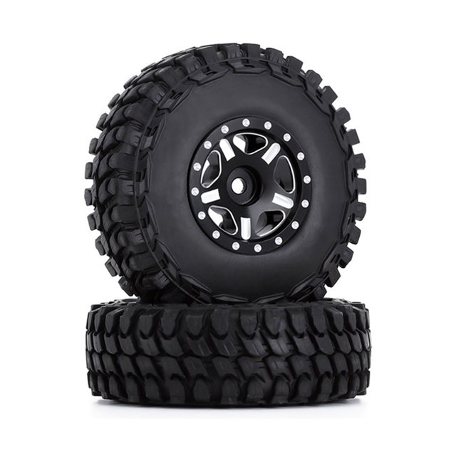 Neumáticos De Coche Rc 4 piezas de repuesto para llantas de rueda Beadlock para 1/24 RC Car Axial Deadbolt Sywqhk libre de BPA