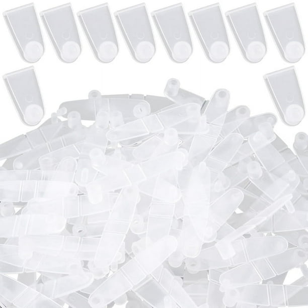 200 Clips de Plástico para Llaveros, Conector de de Acrílico, Clips de Transparentes para Manualidades, Accesorio para