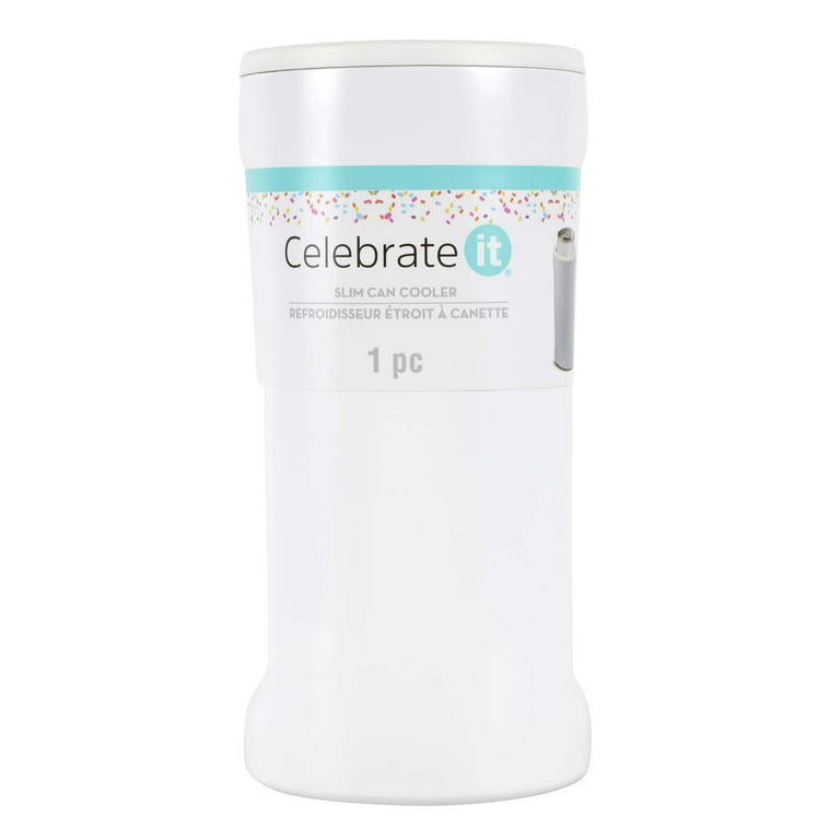 12oz. Stainless Steel Slim Can Cooler by Celebrate It®