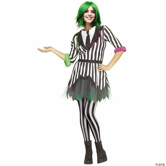 Fun World Women's Ghostly Gal Halloween Costume Dress - Black Small