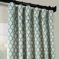 thumbnail image 3 of Half Price Drapes Casablanca Teal Room Darkening Curtains For Bedroom (1 Panel), 50W X 120L, 3 of 6