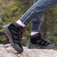 thumbnail image 4 of YOURDIARY Womens Mens Waterproof Anti-Slip Hiking Boots Outdoor Trekking Camping Trail Hiking Shoes, 4 of 8