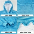 thumbnail image 3 of Kids Oversized Blanket Sweatshirt,Sherpa Hoodie,Super Soft Warm Comfortable Giant Pullover with Large Front Pocket for Boys Girls, 3 of 7