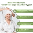 thumbnail image 2 of 10 Pack Shampoo Caps No Need Rinse, Waterless Shampoo Cap Hair Wash for Bedridden Patients Elderly for Post Surgery, Hospital, Camping，Rinse Free Caps Easy to Carry (Need 130ML Water), 2 of 4