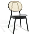 thumbnail image 6 of SAFAVIEH Couture Kristianna Natural Wood Solid Dining Side Chair, Black/Natural (Set of 2), 6 of 15