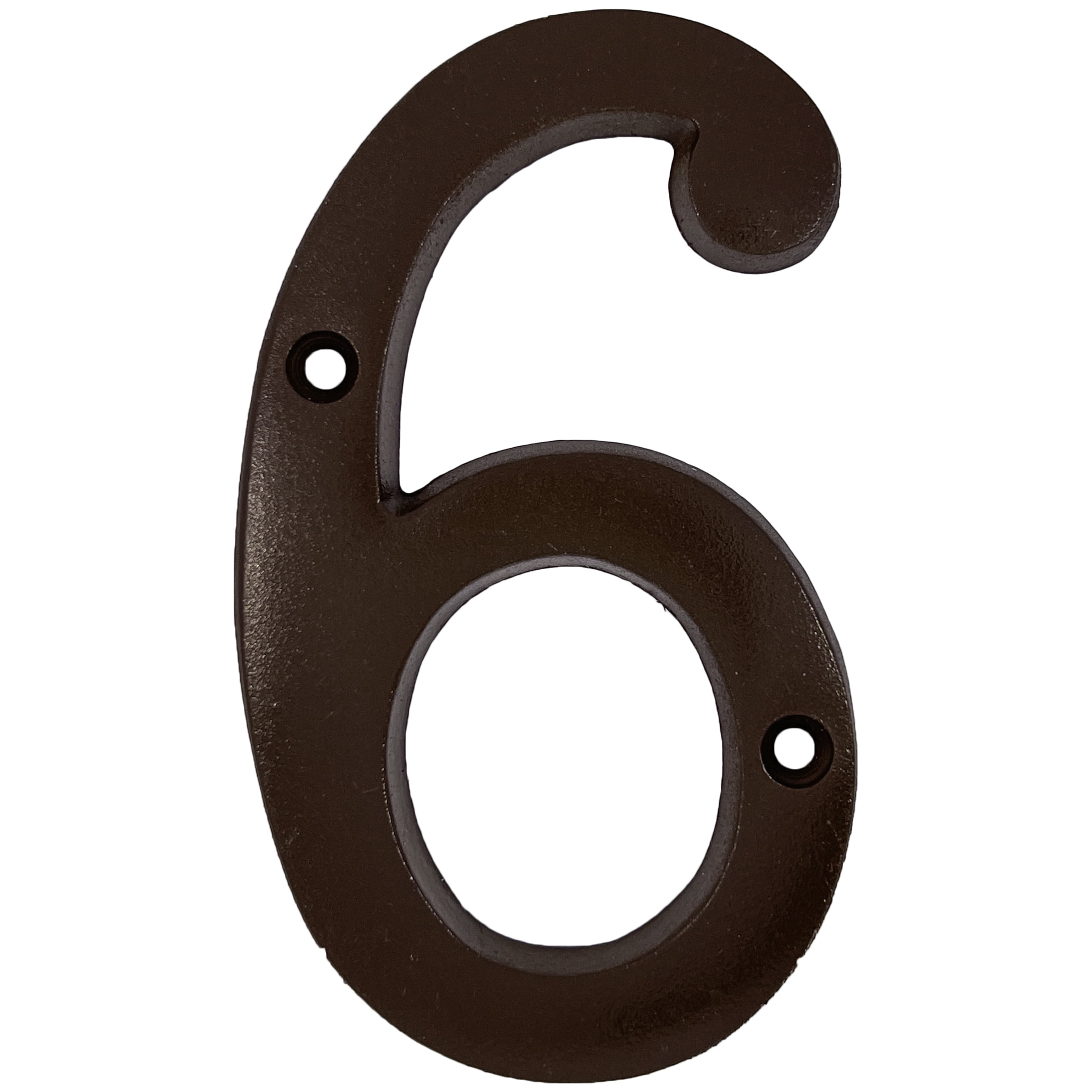 HY-KO 4" Aged Bronze Metal House Number 6