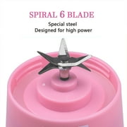 Portable Blender, USB Rechargeable Personal Mixer, Fruit Mini Blender for Smoothie, Fruit Juice, Protein Shake, Milk Shakes