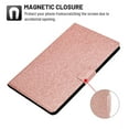 thumbnail image 3 of Galaxy Tab S7 2020 Case, Dteck Glitter Sparkle PU Leather Folio Case Multi-angle View Stand Protective Cover with Card Slots for Samsung Galaxy Tab S7 11 inch 2020 Model SM-T870 T875 T876B, Rosegold, 3 of 6