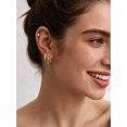 thumbnail image 4 of ChicSilver 14K Gold Plated Hoop Earrings for Women, 14/16/18/20MM Classic Gold Plated Hoops, Lightweight Round Earrings, Everyday Fashion Jewelry, 4 of 9