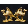 thumbnail image 1 of Paire de Porte-Clés Camels Dorés, 1 of 1