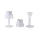 thumbnail image 2 of Xihbxyly Lámpara de Escritorio de Cristal, Luz Led Regulable, Elegante Diseño de Cristal Acrílico, Moderna Decoración de Mesita de Noche, Luz Blanca Suave, Protección Ocular, Tamaño Pequeño, 1 Pieza, 2 of 5