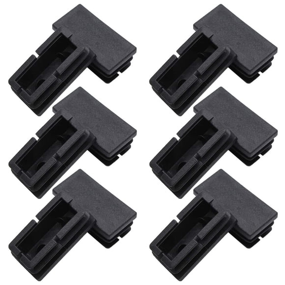 Tapón de plástico para extremo de tubo Suiwotin 20 x 40 mm rectangular, 12 piezas
