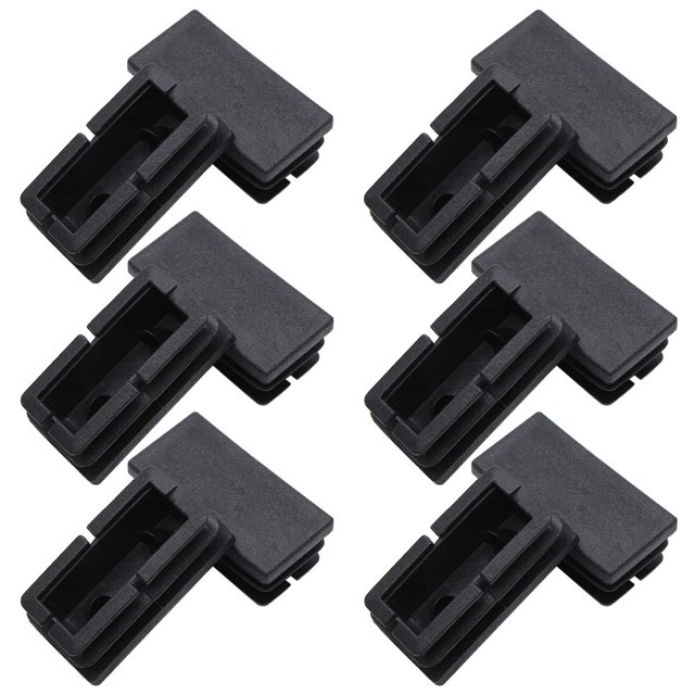 Tapón de plástico para extremo de tubo Suiwotin 20 x 40 mm rectangular, 12 piezas