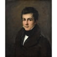 thumbnail image 2 of Pierre-Louis De Laval 20x24 Black Ornate Framed Double Matted Museum Art Print Titled: Portrait of Edouard Bertin (1815), 2 of 5
