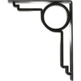thumbnail image 4 of Ekena Millwork 2"W x 10"D x 12"H Maria Wrought Iron Bracket, (Triple center brace), Antiqued Pewter, 4 of 8