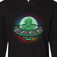 thumbnail image 4 of Inktastic Spaceship Funny Alien Outer Space Long Sleeve T-Shirt, 4 of 5