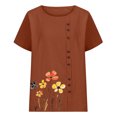 thumbnail image 2 of Cilsoka Womens Shirts Summer Dressy V Neck Womens Tops 2025 Fashion Sexy Tops for Women 2025 Short Sleeve Blouses for Women Work My Orders Placed, 2 of 3